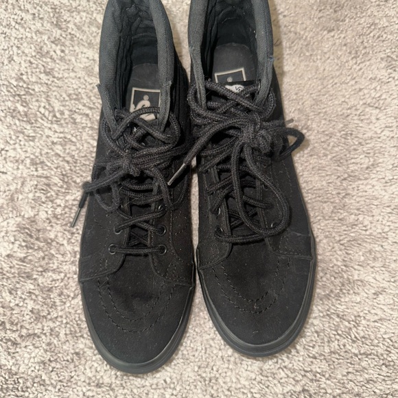 Vans Black Canvas High Tops - Picture 2 of 5